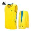 Couleur verte Portez 100 uniformes de basket-ball en polyester